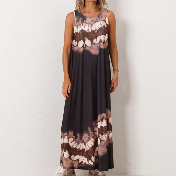 vestido evasé em malha fria