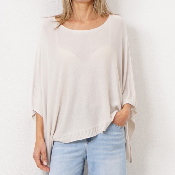 camisola em tricôt c/ viscose